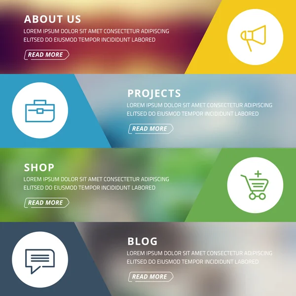 Düz tasarım konsepti için Web sitesi şablonu 