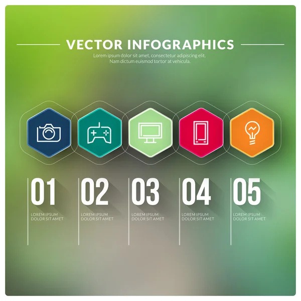 Vector abstracte infographic ontwerp — Stockvector