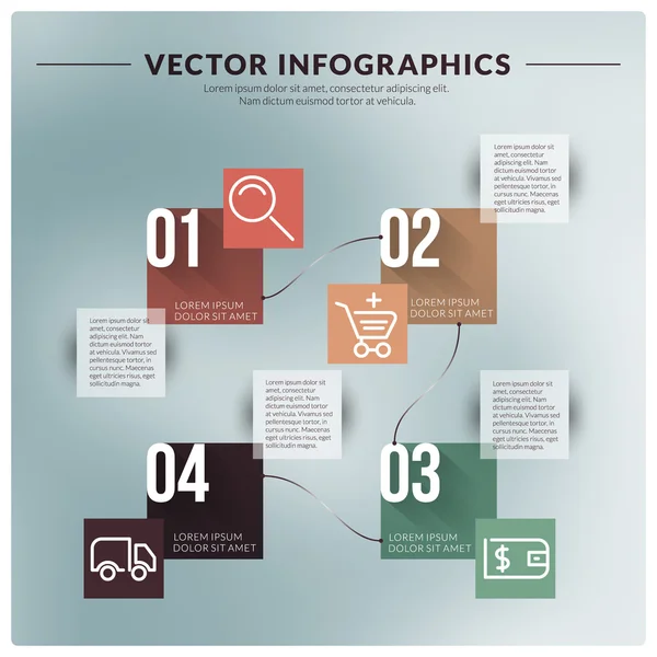 Vektorový infographic abstraktní design — Stockový vektor