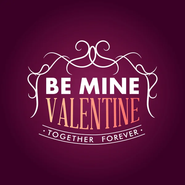 Valentine's day typographie badge, timbre et éléments de design — Image vectorielle