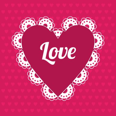 Sevgililer Günü tipografi rozeti, pul ve tasarım unsurları