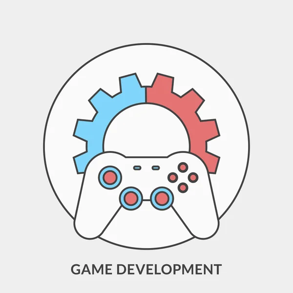 Computer games development concept Royalty Free Vector Image