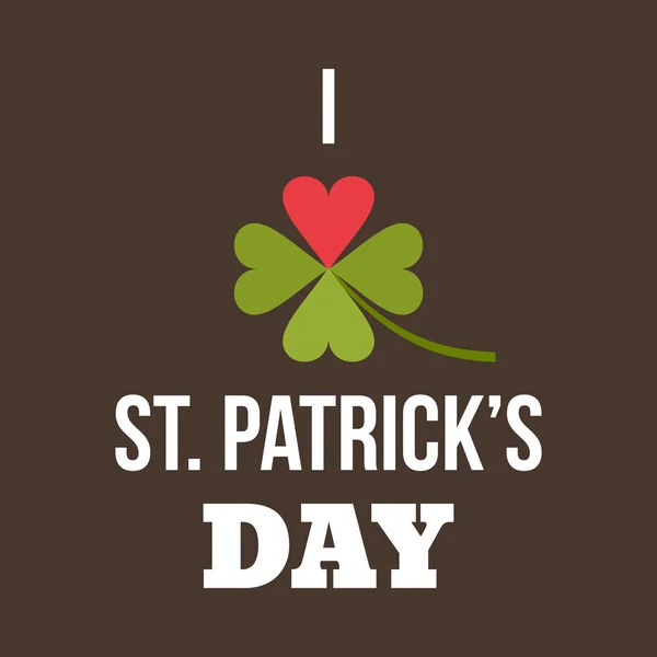 St Patricks Günü kart tasarımı. Vintage tatil rozet tasarım