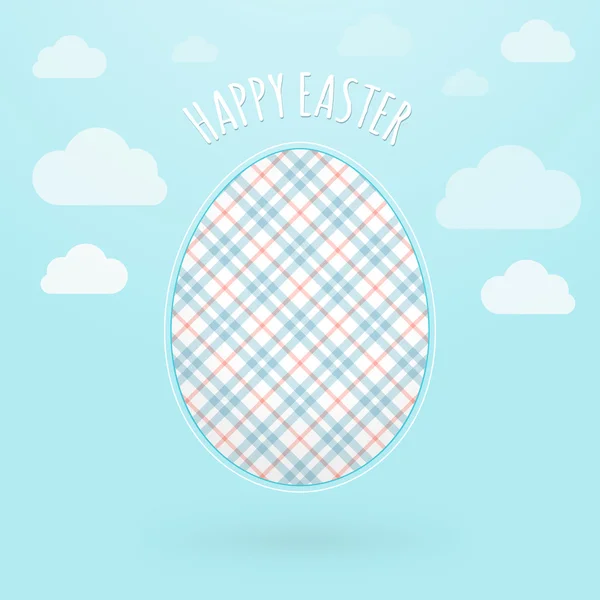 Buona Pasqua biglietto di auguri con uovo vettore astratto — Vettoriale Stock