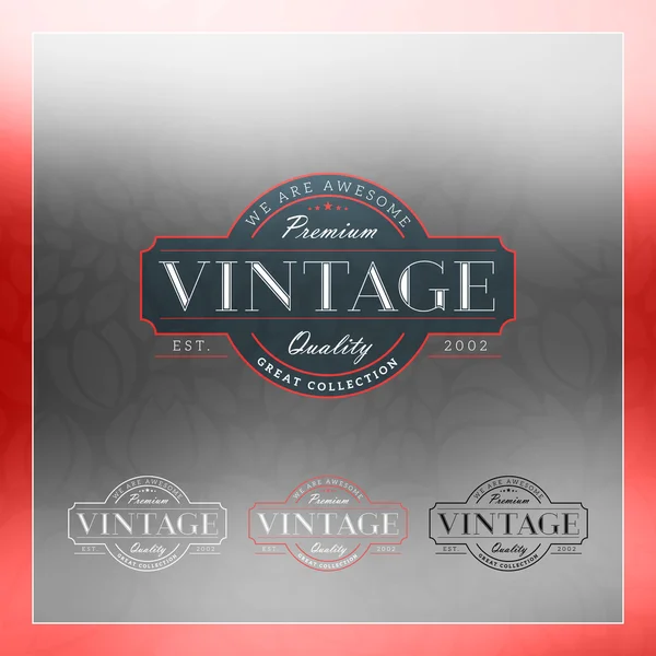 Retro Vintage Insignia, логотип, этикетка или значок. Шаблон бизнес-знака с цветовыми вариациями — стоковый вектор