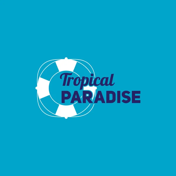 Retro yaz vintage etiket renkli arka plan üzerinde. tropik cennet, beach tatil, macera ve seyahat — Stok Vektör
