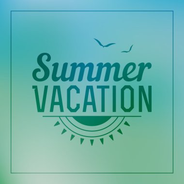 Retro yaz vintage etiket renkli arka plan üzerinde. tropik cennet, beach tatil, macera ve seyahat