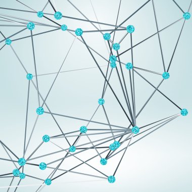 Tel kafes çokgen öğe. elmas ile arka plan