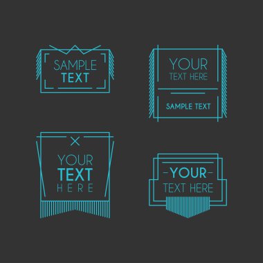 Dizi Hipster Vintage etiketleri, Logotypes, Insignias, rozetleri işletmeniz için