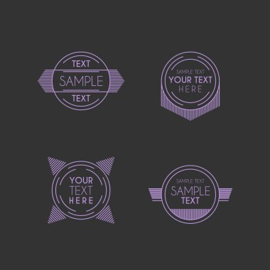 Dizi Hipster Vintage etiketleri, Logotypes, Insignias, rozetleri işletmeniz için