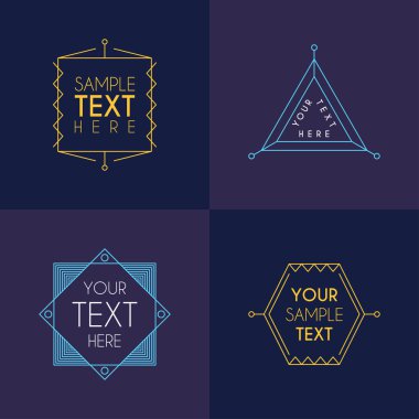 Dizi Hipster Vintage etiketleri, Logotypes, Insignias, rozetleri