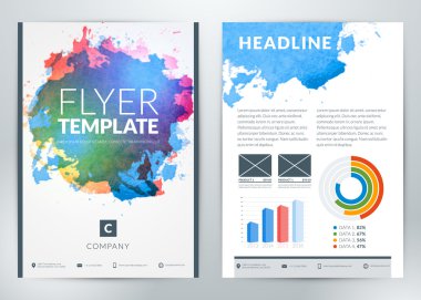 Vektör iş el ilanı veya poster şablonu infographics ile