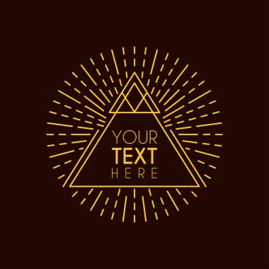 Hipster Vintage etiket, logo, amblem, işiniz için rozet