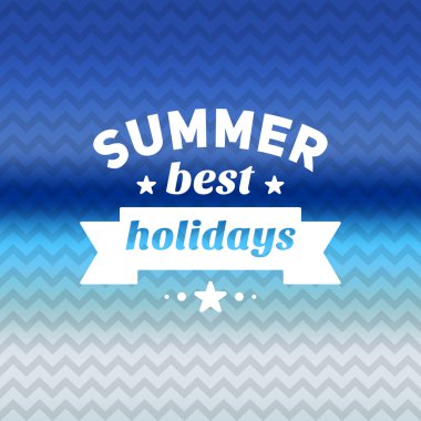 Retro yaz vintage etiket renkli arka plan üzerinde. tropik cennet, beach tatil, macera ve seyahat