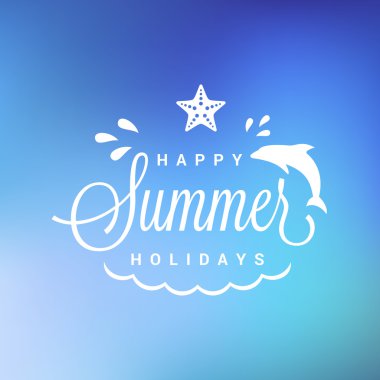 Retro yaz tatil hipster etiket. vektör tasarım öğeleri coloful yaz zemin üzerine