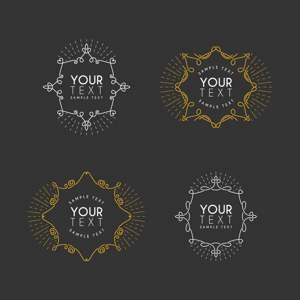 Set de Etiquetas Vectoriales Vintage, Logotipos, Insignias, Insignias para su Negocio — Vector de stock