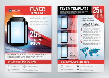 vektör iş flyer şablonu iş amacı için