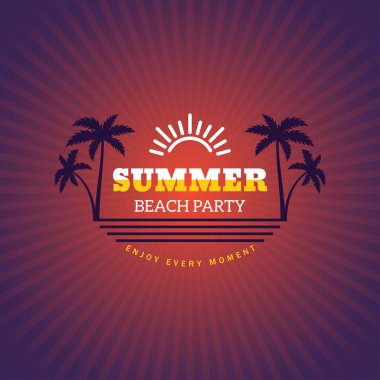 Retro yaz tatil vintage etiket. vektör tasarım öğeleri