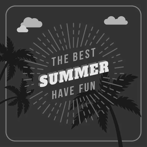 Retro Summer Holidays Vintage Label. Elementos de diseño vectorial — Vector de stock