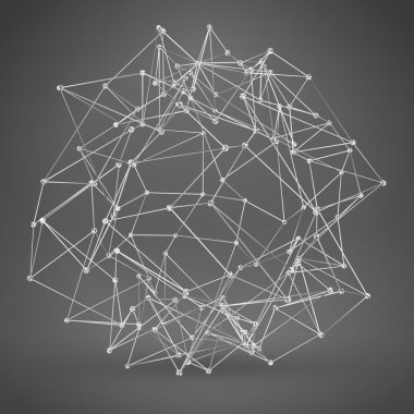 Tel kafes çokgen öğe. elmas ile arka plan