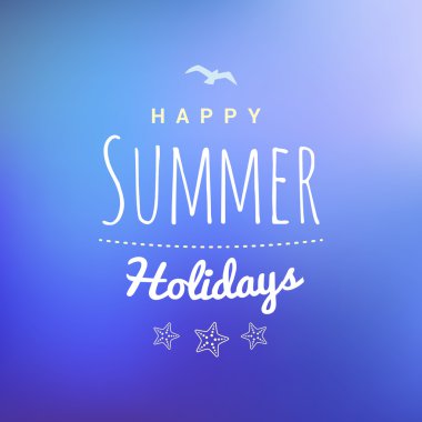 Vintage Hipster yaz tatilleri etiket veya rozeti. Vektör tasarım öğesi Coloful yaz zemin üzerine