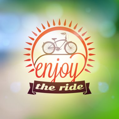 Vintage Hipster yaz tatilleri etiket veya rozeti. Vektör tasarım öğesi Coloful yaz zemin üzerine