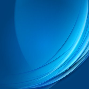 Abstract Vector Blue Futuristic Wave Background