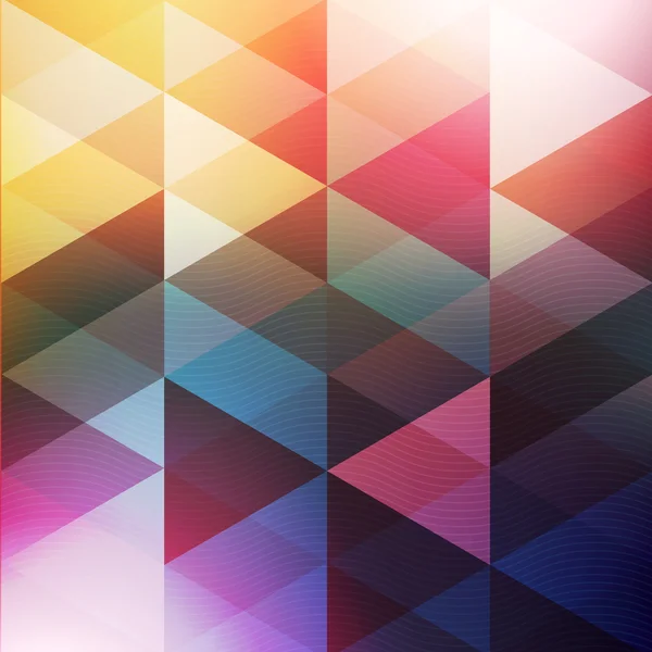 Abstract Vector Colorful Background with Triangles. Futuristic Technology Design — Stock Vector