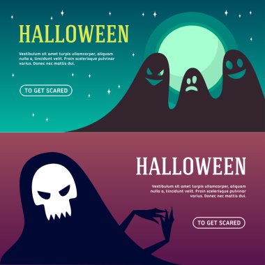 Cadılar Bayramı Web dizi afiş. Tasarım kavramları Web afiş ve promosyon malzemeleri için