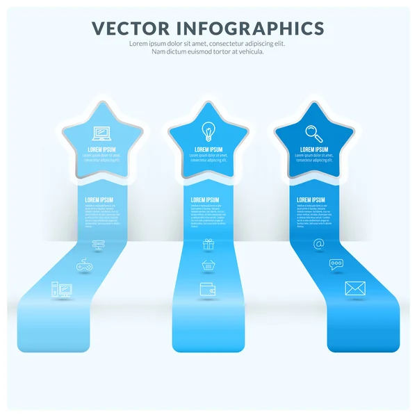 Vektorový Infographic abstraktními prvek. Ploché styl vektorové ilustrace pro datové vizualizace a prezentace — Stockový vektor