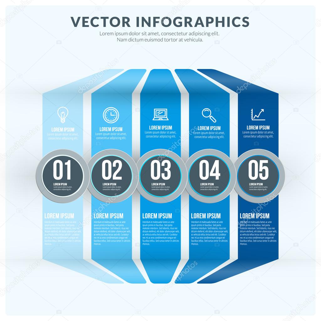 Vector Abstract Infographic Design Element. Flat Style Vector Illustration for Data Visualisation or Presentation