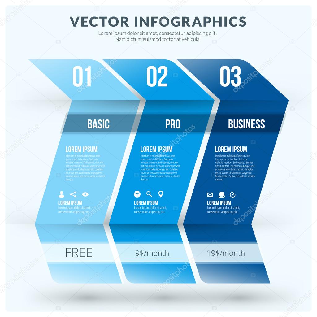 Vector Abstract Infographic Design Element. Flat Style Vector Illustration for Data Visualisation or Presentation