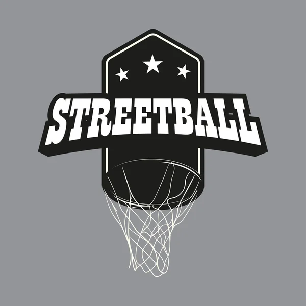 Streetball logo koymak — Stok fotoğraf