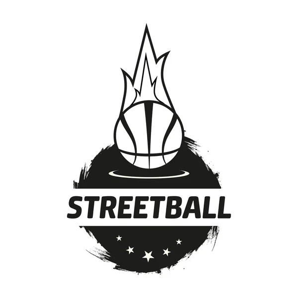 Set logo Streetball — Vector de stock