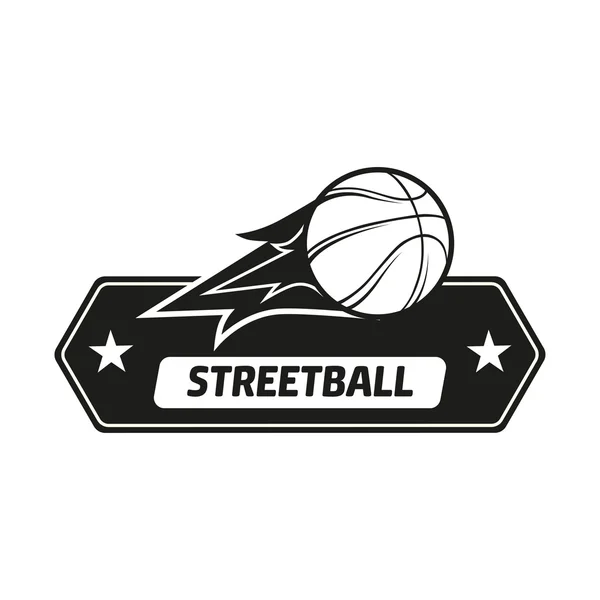 ストリート ボールのロゴを設定 — ストックベクタ