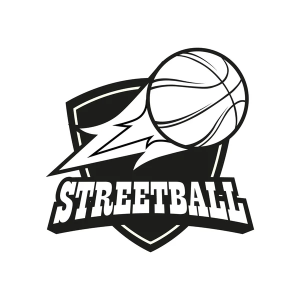 Streetball logo set — Stock Vector