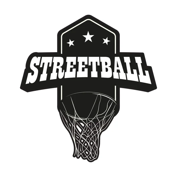Streetball logo zestaw — Wektor stockowy