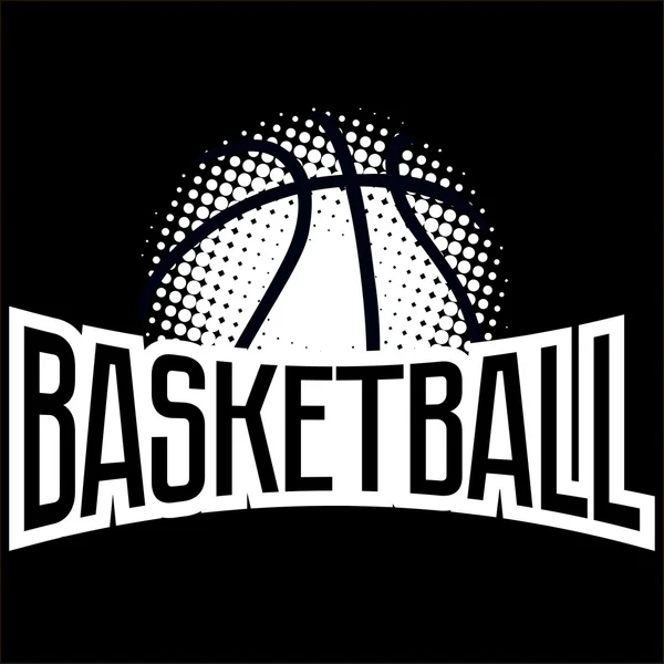 Streetball logo koymak — Stok Vektör