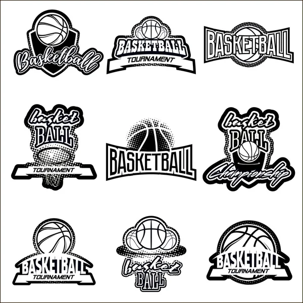 Streetball logo koymak — Stok Vektör