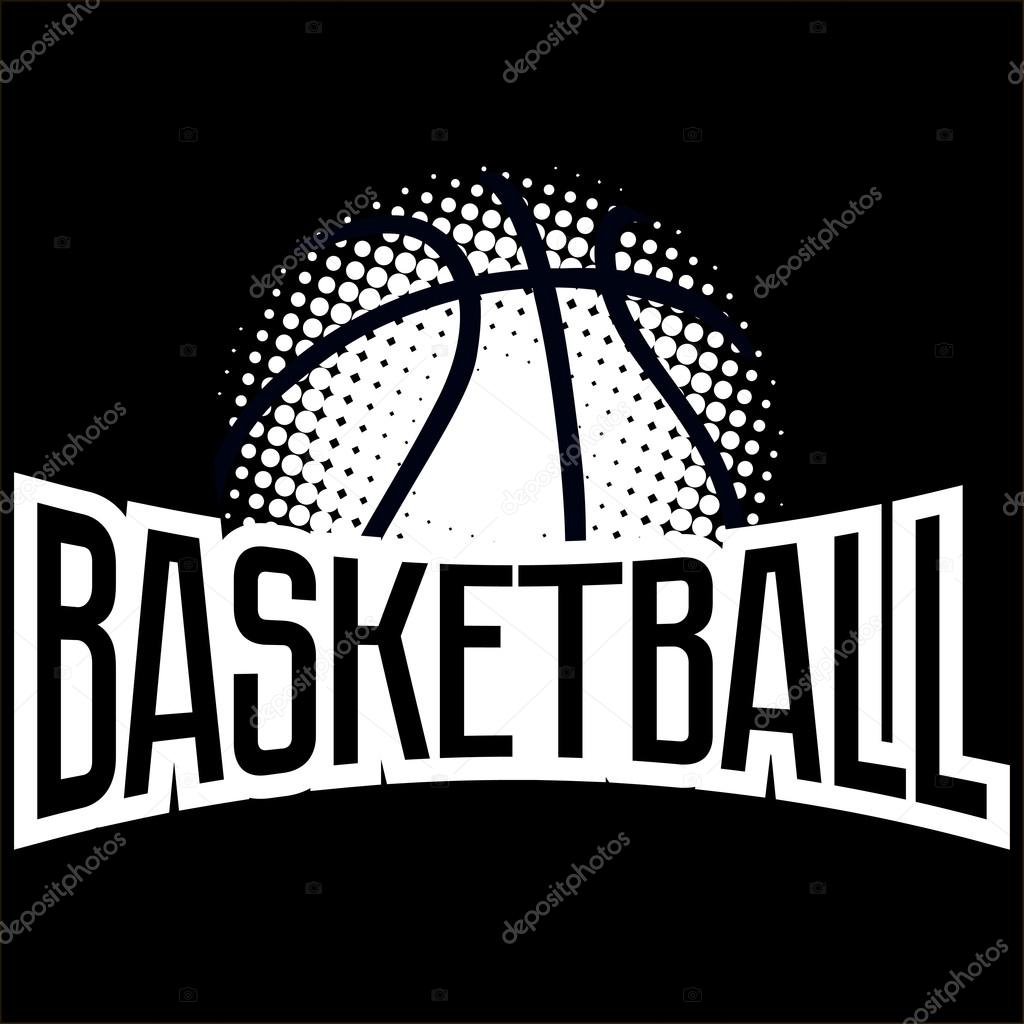 Streetball and basketball icon logo set with ball and basket in modern and vintage styles - stock vector