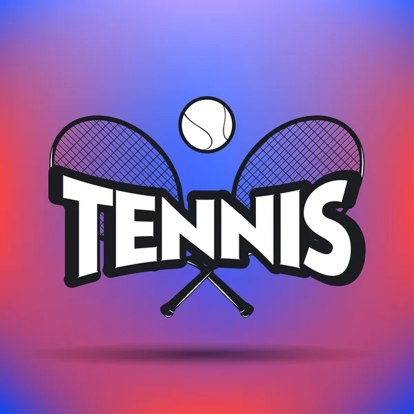 Etiquetas e insignias de tenis — Vector de stock