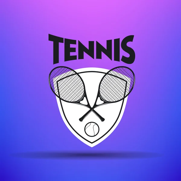 Etiquetas e insignias de tenis — Vector de stock