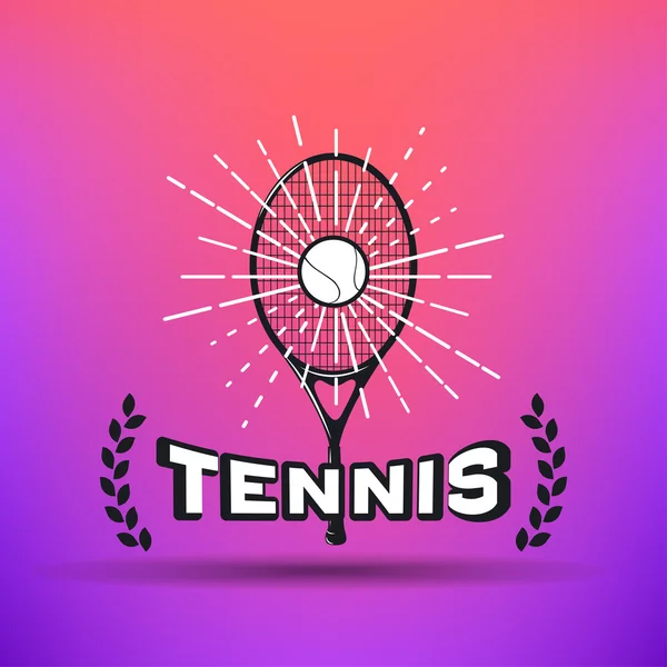 Etiquetas e insignias de tenis — Vector de stock