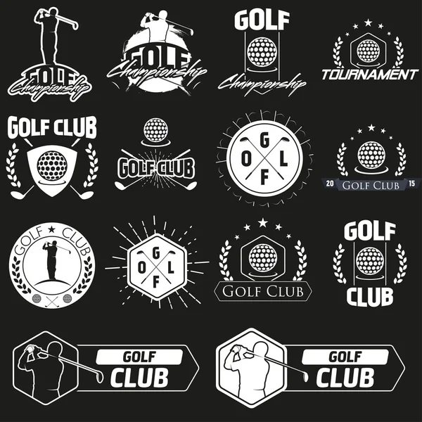 Golf kulübü logosu şablonları. — Stok fotoğraf