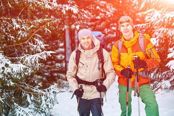 Randonneurs en montagne — Photo