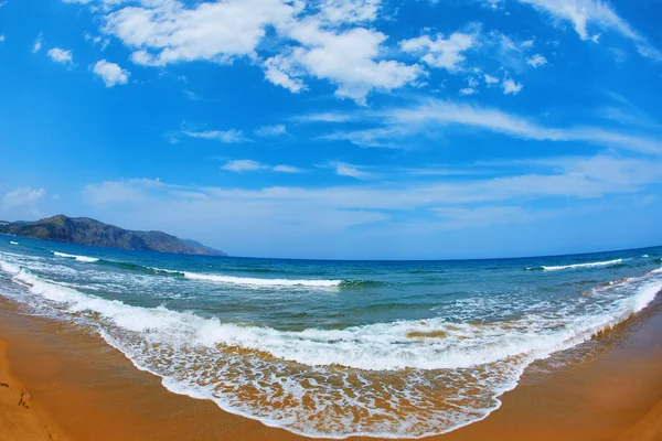 Sunny beach, Crete — Stock Photo, Image