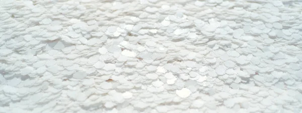 Imagen panorámica escamas de sal formación mineral natural en Salt Flats lago Sivash. banner de diseño con espacio de copia —  Fotos de Stock