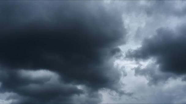 Tormenta cielo nublado dramático timelapse — Vídeo de stock