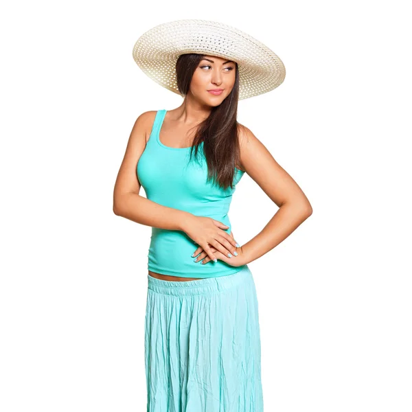 Young sun-tanned woman — Stock Photo, Image