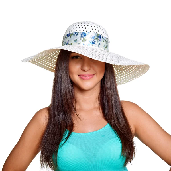 Young sun-tanned woman — Stock Photo, Image